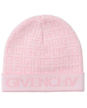Givenchy Logo Knitted Hat - Pink