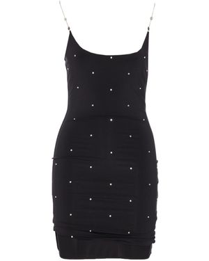 Amiri Crystal Mini Dress - Black