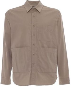 Aspesi Pouch-Pocket Classic Collar Shirt - Brown