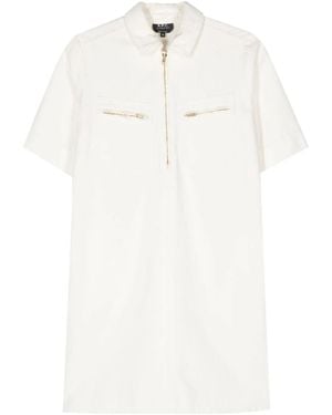 A.P.C. Rosa Denim Mini Dress - White