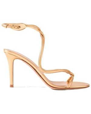 Gianvito Rossi Mamba Open Toe Sandals - Metallic