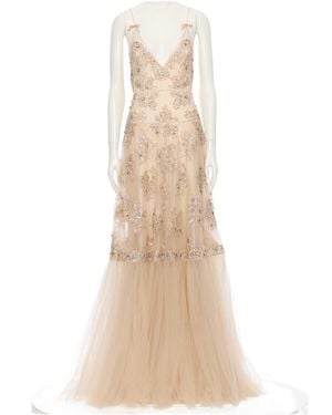 Valentino Strappy Dress - Natural