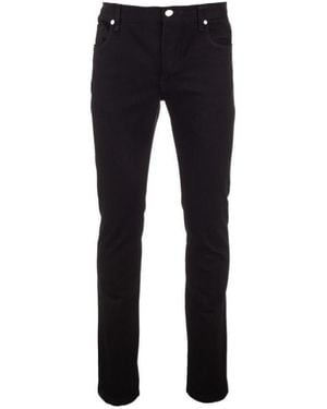 Fendi Logo Patch Ff Slim-Fit Jeans - Blue