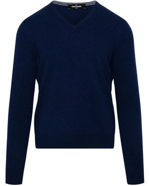 Gran Sasso V-Neck Pullover - Blue