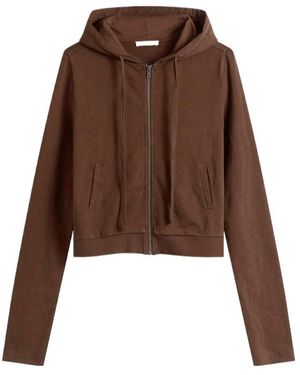 Entire studios Drawstring Hooded Sweatshirt - Brown