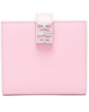 Givenchy Logo-Fastening Leather Wallet - Pink