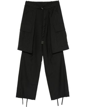 Sacai Belted Cargo Trousers - Black
