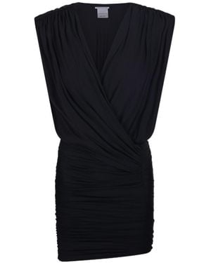 Amazuìn Candice Ruched Mini Dress - Black
