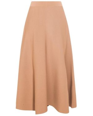 Max Mara Lazio Midi Skirt - Natural