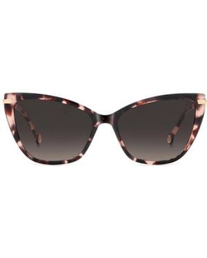 Carolina Herrera Cat Eye Full Rim Sunglasses - White