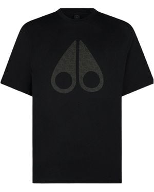 Moose Knuckles Chamblee Leaf T Shirt - Black
