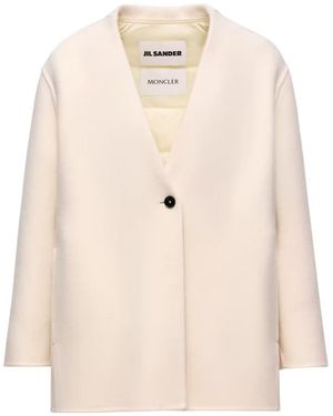 Moncler Jil Sander Francium 3-In-1 Mono-Breasted Jacket - Natural