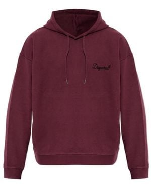 DSquared² Long-Sleeve Hooded Sweatshirt - Purple