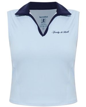 Sporty & Rich Sleeveless Top - Blue