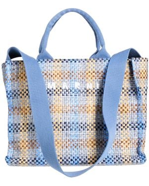 Marni Woven Tote Bag - Blue