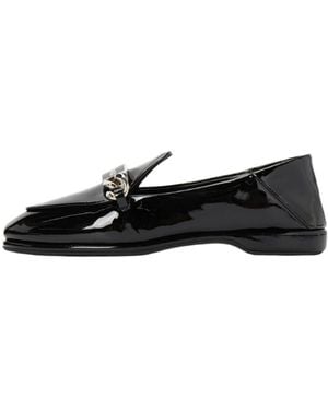 Miu Miu Round-Headed Love Shoes - Black