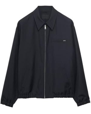 Prada Mohair Wool Blouson Jacket - Blue