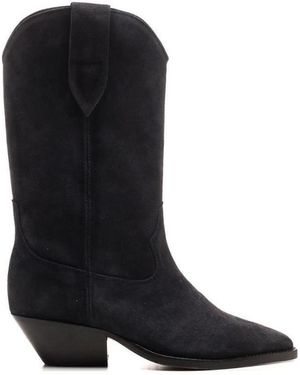Isabel Marant Duerto Block Heel Boots - Black