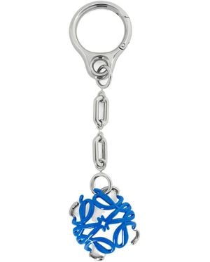Loewe Scarabee Anagram Bag Charm - Blue