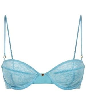 Stella McCartney Lace Balconette Bra - Blue