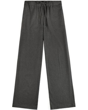 Fay Straight-Leg Trousers - Grey