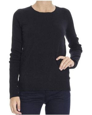 Armani Jeans Round-Neck Knitted Pullover - Blue