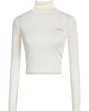 Marni Stylish And Versatile Knit Sweater - White