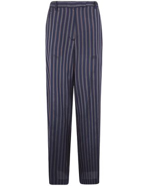 Dries Van Noten Striped Trousers - Blue