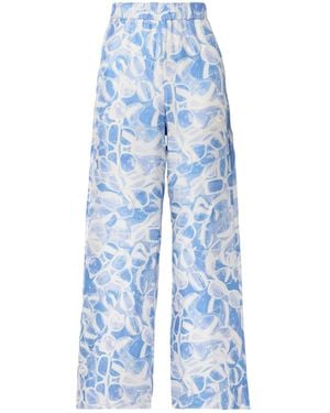 Stella McCartney Sunglasses Print Pyjama Trousers - Blue
