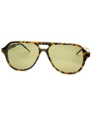Thom Browne Eyewear Pilot Frame Sunglasses - Metallic
