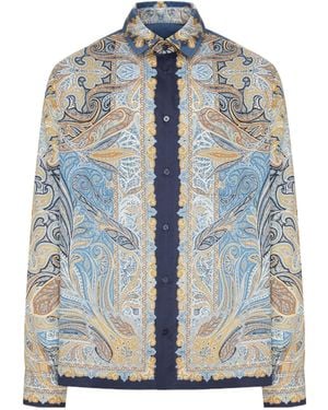 Etro Long-Sleeve Shirt - Blue