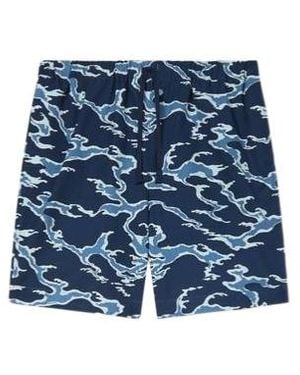 KENZO Ocean Camo' Elasticated Short - Blue