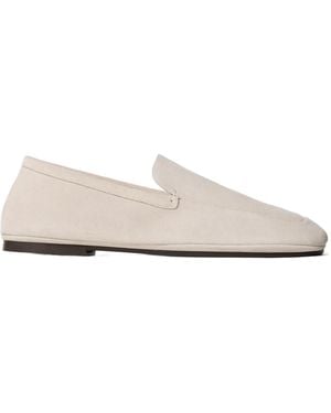 Lemaire Slip On Flat Loafers - White