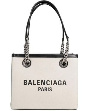 Balenciaga Logo Handbag - White