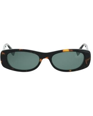 Fendi Eyewear Rectangular Frame Sunglasses - Green