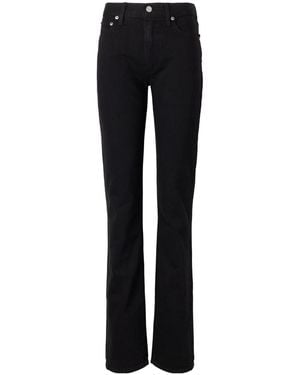 ÉTERNE Chloe High-Rise Straight-Leg Jeans - Black