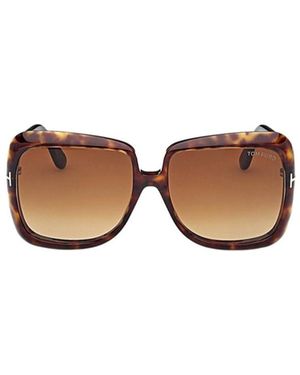 Tom Ford Eyewear Lorelai Oversized Frame Sunglasses - Multicolour