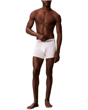 Calvin Klein Solid Color Single Boxer - Brown