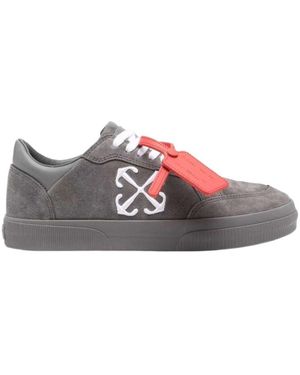 Off-White c/o Virgil Abloh New Low Vulcanized Lace-Up Trainers - Grey