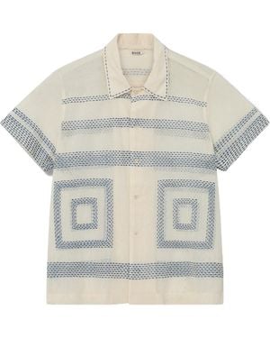 Bode Short-Sleeved Shirt - Natural