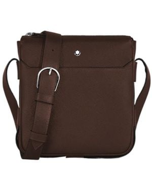Montblanc Vertical Belt Messenger Bag - Brown
