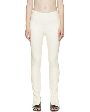Dion Lee Off- Double Arch Corset Trousers - White