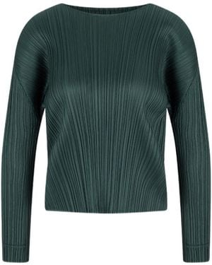 Pleats Please Issey Miyake Pleats Please Issey Miyake Monthly Colors: December Cardigan - Green