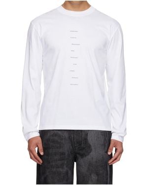 HELIOT EMIL Effulgence Long Sleeve T-Shirt - White