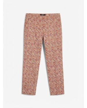 Weekend by Maxmara Flower Casual Trousers - White
