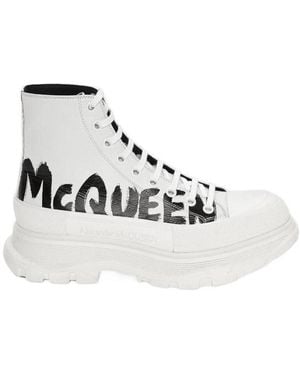 McQueen Tread Slick Boots - Natural
