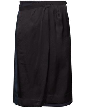 Maison Margiela Asymmetric Layered Midi Skirt - Black