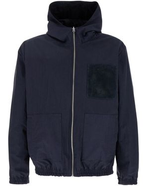 Arma Reversible Jacket With Hood - Blue