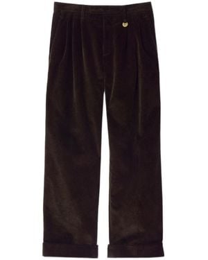Burberry Straight-Leg Corduroy Pants - Blue