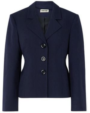 ShuShu/Tong Long-Sleeved Suit Jacket - Blue